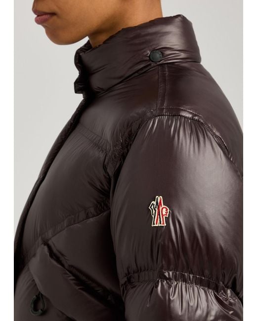 Moncler Brown Day-Namic Julier Quilted Nylon Jacket