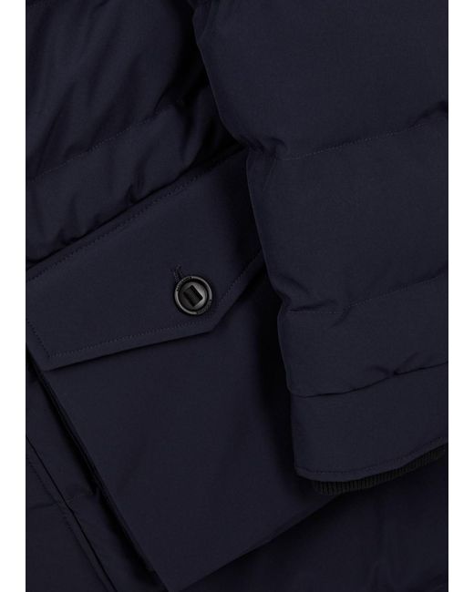 Sandbanks Blue Branksome Quilted Shell Coat for men