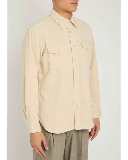 NN07 Natural Ricky Corduroy Overshirt for men
