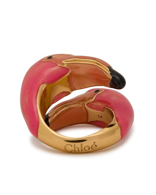 Chloé Pink The Chloé Tropicus Enamelled Ring