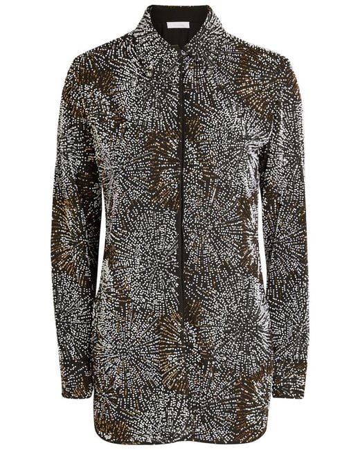 Rabanne Black Bead-Embellished Shirt