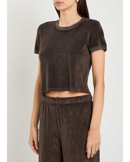 Suzie Kondi Black Carpi Terry T-Shirt