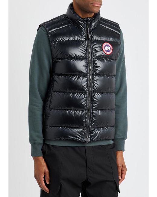Canada Goose Black Crofton Quilted Shell Gilet for men