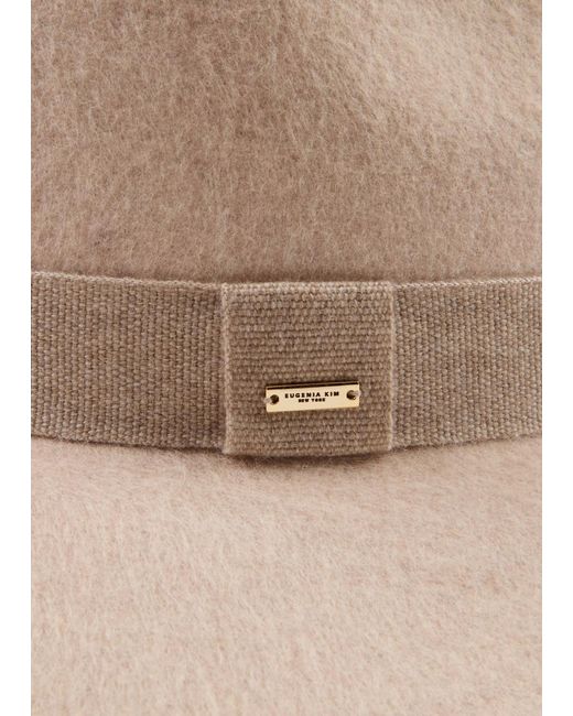 Eugenia Kim Natural Georgina Wool Fedora Hat