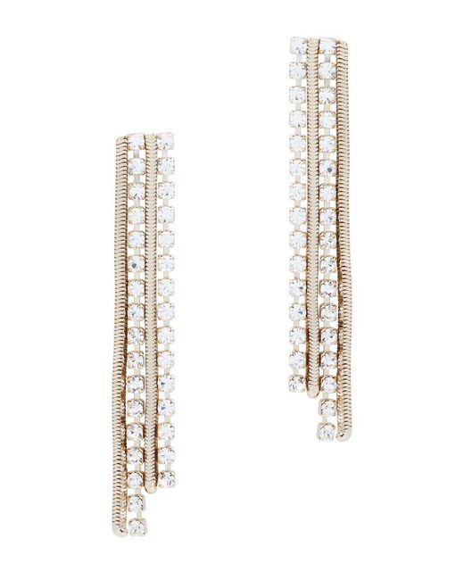 Rosantica White Circe Fringe-embellished Drop Earrings