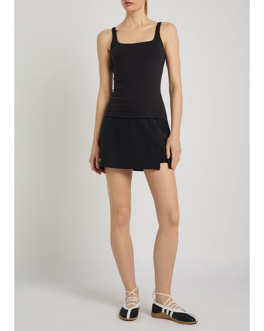 Tala Black Skinluxe Stretch-Jersey Skort