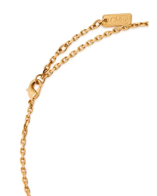 Chloé Metallic The Chloé Letters Necklace