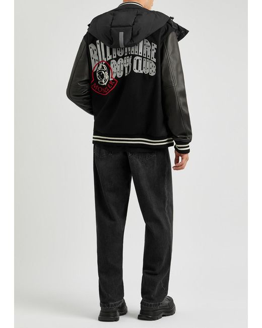 Moncler Genius Black X Billionaire Boys Club Duran Wool-blend Varsity Jacket for men