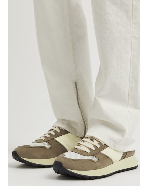 Common Projects White Track Panelled Nubuck Sneakers for men