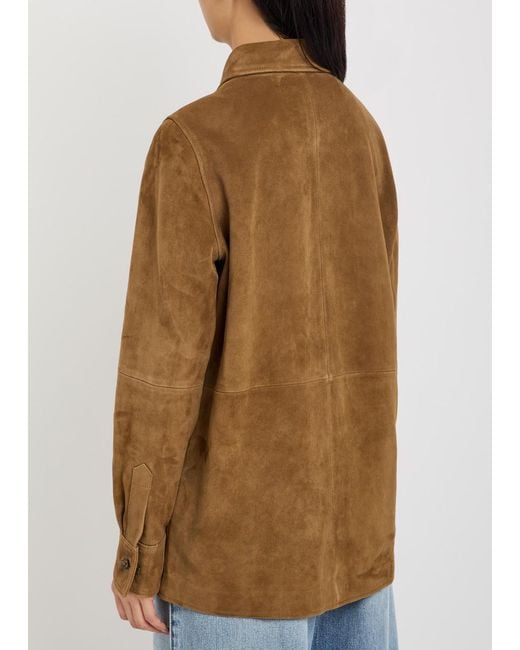 Rohe Brown Pankou Suede Overshirt