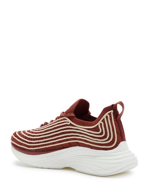 Athletic Propulsion Labs Red Techloom Zipline Knitted Sneakers