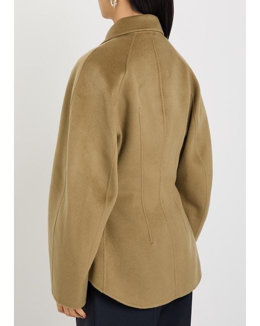 Rohe Green Sculpted Wool And Cashmere-Blend Jacket