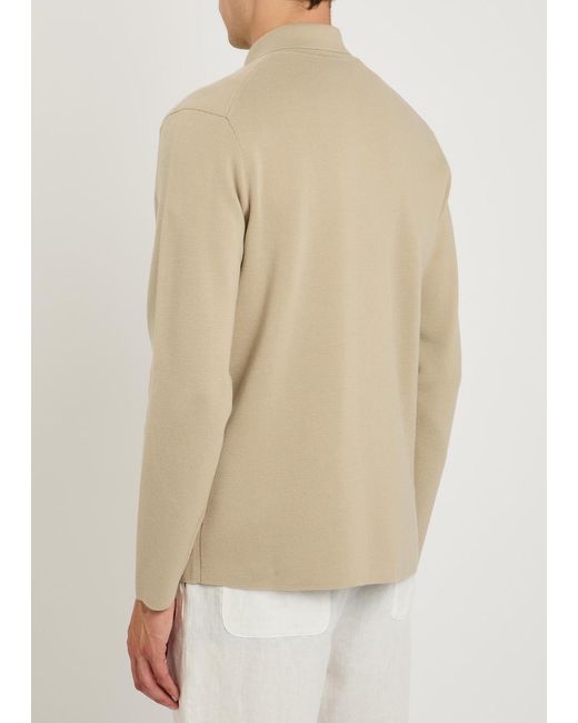 Lardini Natural Fine-Knit Wool Jacket for men