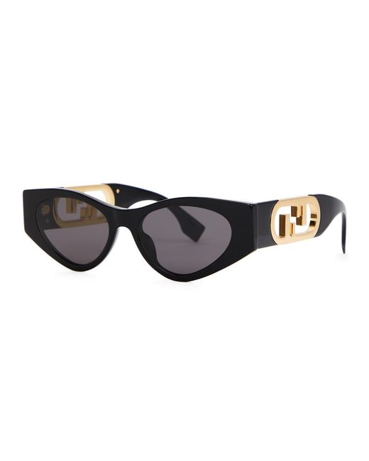 Fendi Black Cat-eye Sunglasses