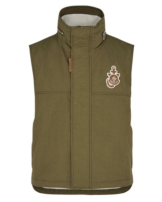 Moncler Genius Green 1 Moncler Jw Anderson Tryfan Cotton-blend Gilet for men