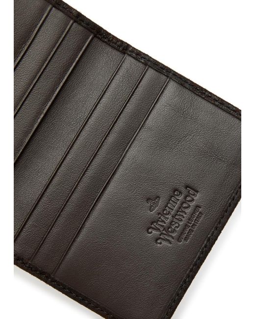 Vivienne Westwood Black Leather Card Holder for men