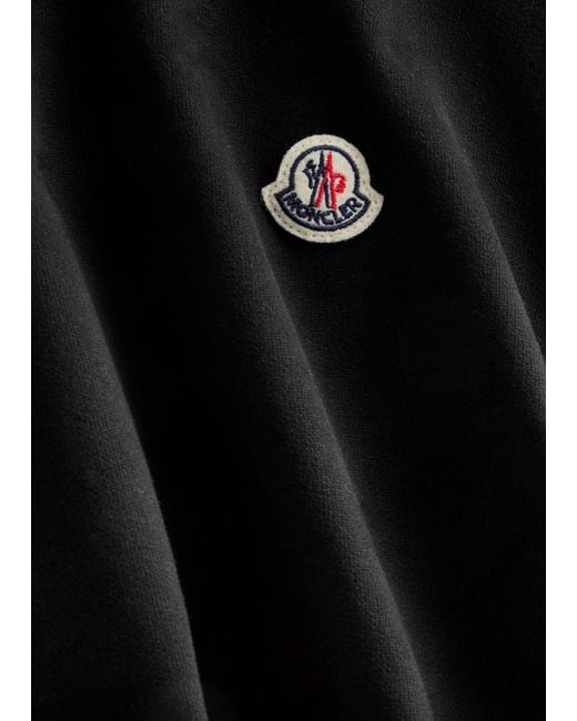 Moncler Black Sweatshirt With Logo for men