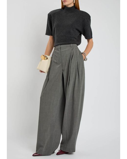 Jacquemus Black La Maille Castanha Wool And Cashmere-Blend Top