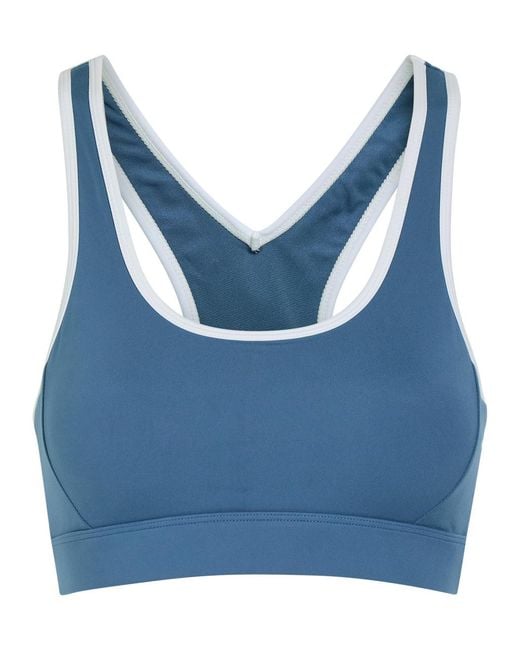 Varley Blue Freesoft Selma Stretch-Jersey Sports Bra