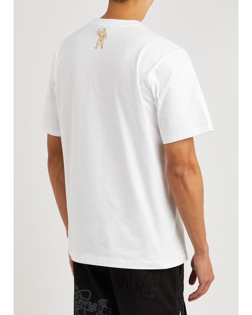 BBCICECREAM White Script Logo-print Cotton T-shirt for men