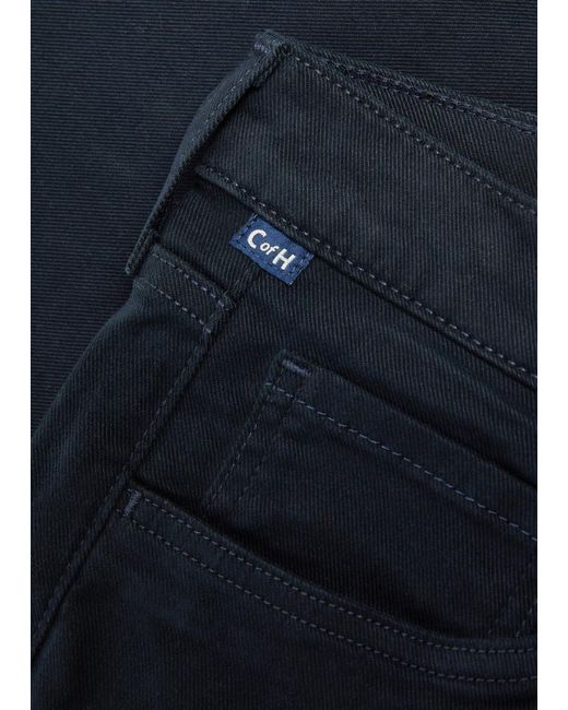 Citizens of Humanity Blue Elijah Straight-Leg Stretch-Twill Trousers for men