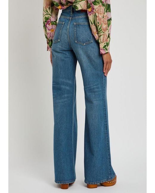 Chloé Blue Flared-Leg Jeans