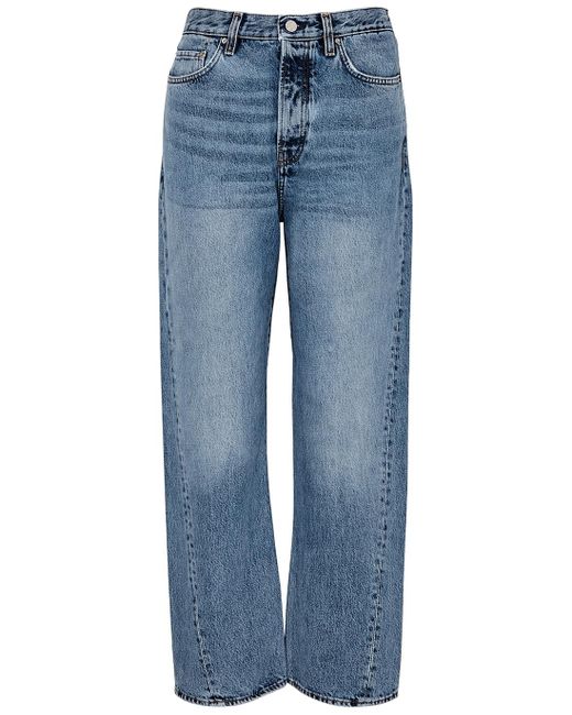 Totême Twisted Seam Straight-leg Jeans in Blue | Lyst