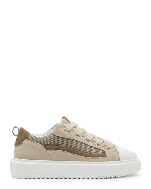 Cleens Natural Icon Panelled Mesh Sneakers for men