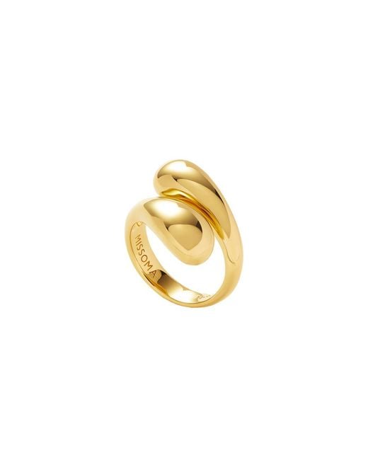 Missoma Metallic Savi Crossover 18kt -plated Ring