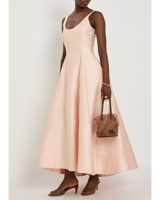 BERNADETTE Pink Charles Woven Gown