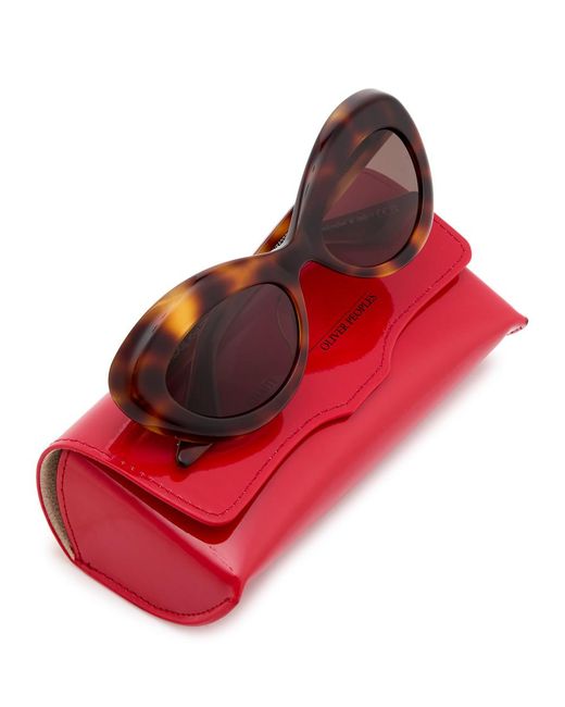 Oliver Peoples Brown X Khaite Cat-Eye Sunglasses