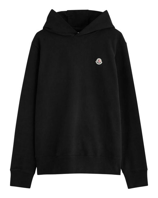 Moncler Black Sweatshirt With Logo for men