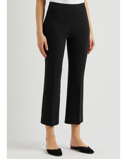 Spanx Black The Perfect Pant Kick-flare Stretch-jersey Trousers