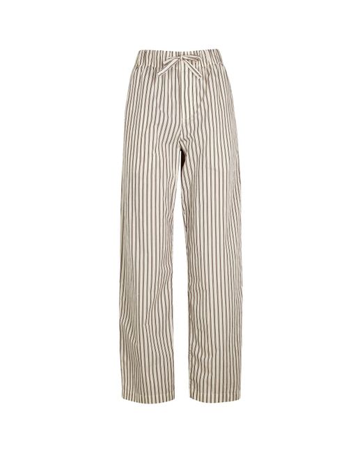 Tekla Gray Poplin Pyjama Trousers for men