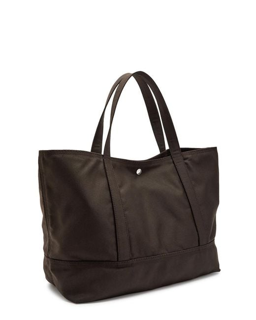 Totême Black Beach Canvas Tote Bag