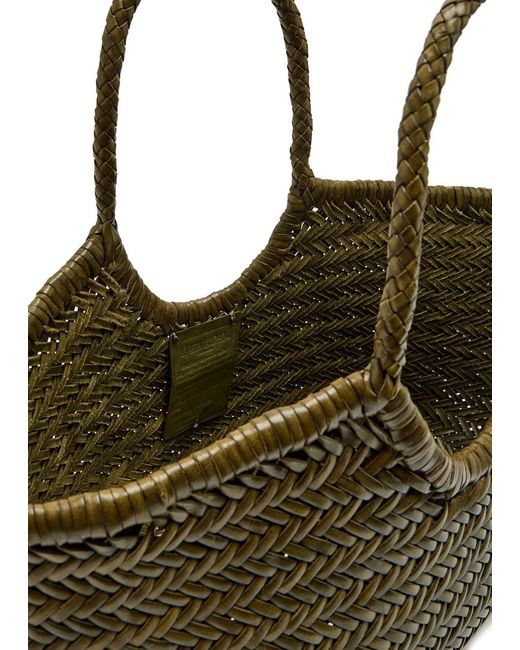 Dragon Diffusion Brown Nantucket Big Woven Leather Tote Bag