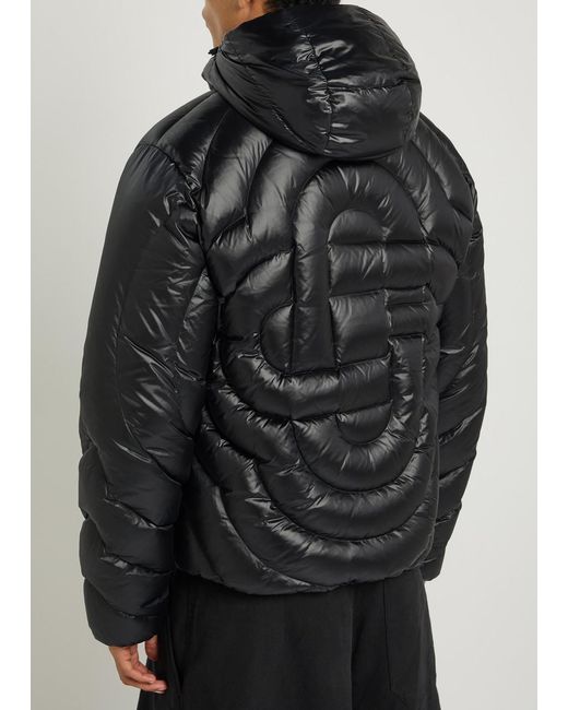 Casablanca Black Monogram Quilted Shell Jacket for men