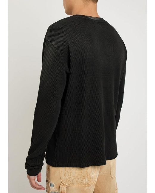 Amiri Black Bones Long Sleeve T-Shirt for men