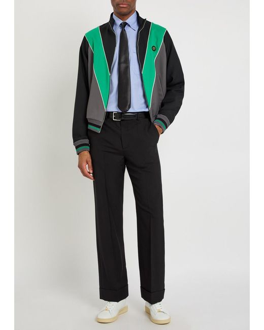 Valentino Garavani Blue Logo-Embroidered Cotton Oxford Shirt for men