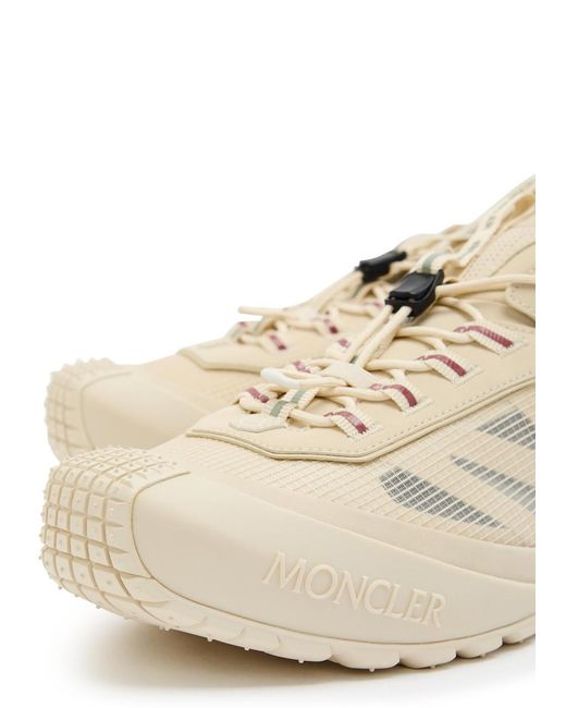 Moncler Natural Trailgrip Lp Panelled Nubuck And Suede Sneakers for men