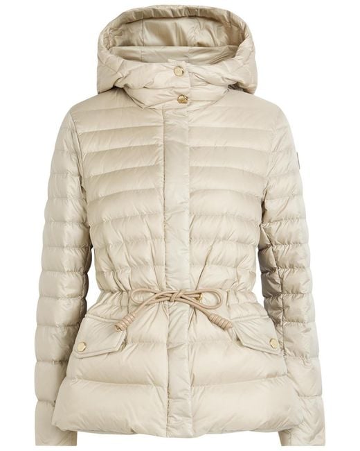 Moncler Natural Raies Hooded Padded Nylon Jacket