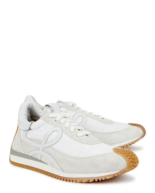 Loewe White Flow Runner Panelled Sneakers
