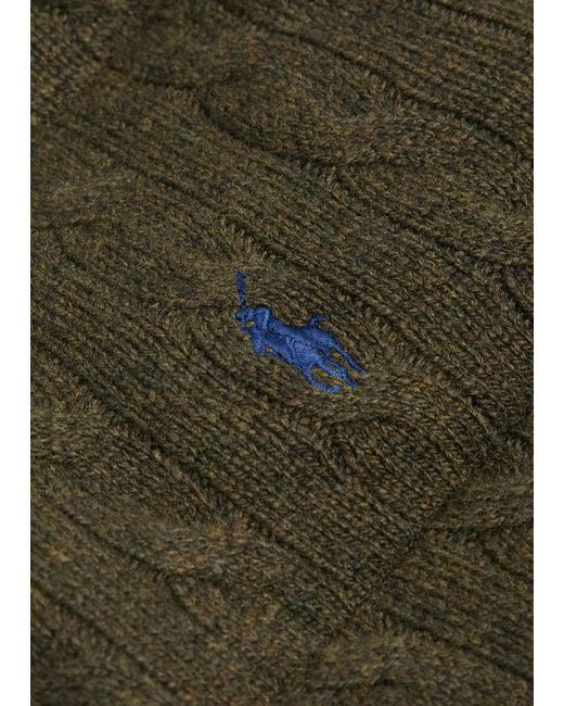 Polo Ralph Lauren Green Padded Wool And Cashmere-Blend Jacket