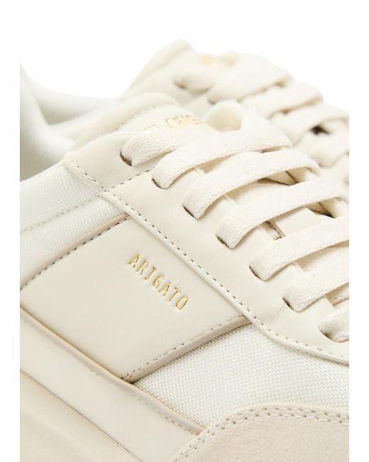 Axel Arigato White Genesis Neo Panelled Mesh-Knit Sneakers for men