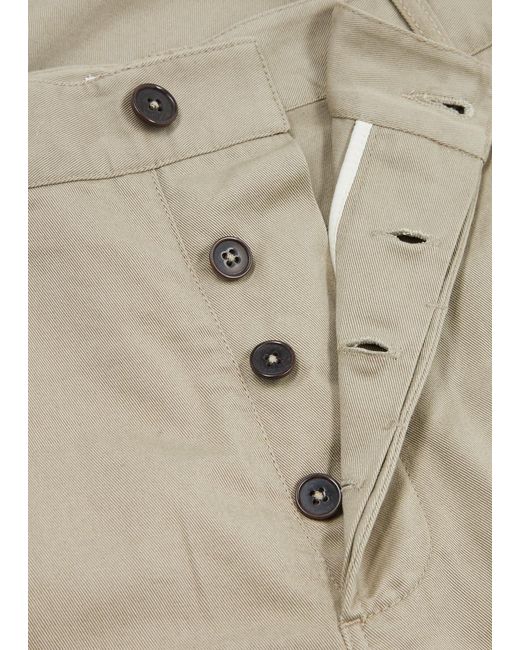 Universal Works Natural Tapered-leg Cotton Chinos for men
