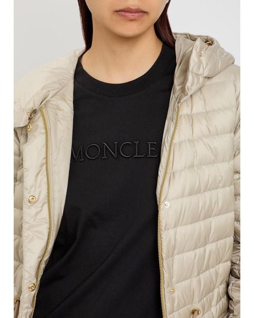 Moncler Black Logo-Appliquéd Cotton T-Shirt