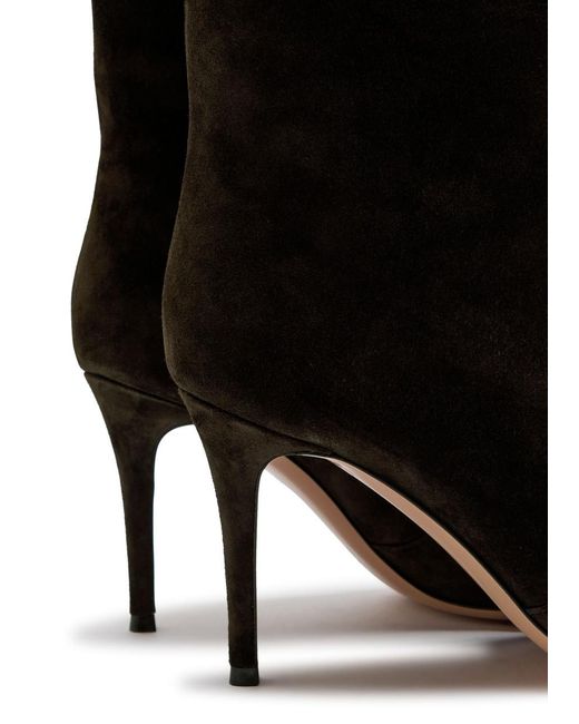Gianvito Rossi Black Hansen Suede Over-The-Knee Boots
