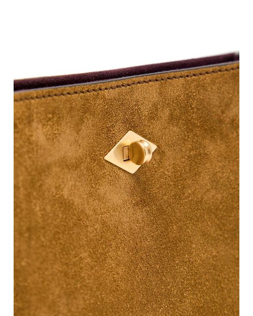 Metier Brown Stowaway Suede Cross-Body Bag