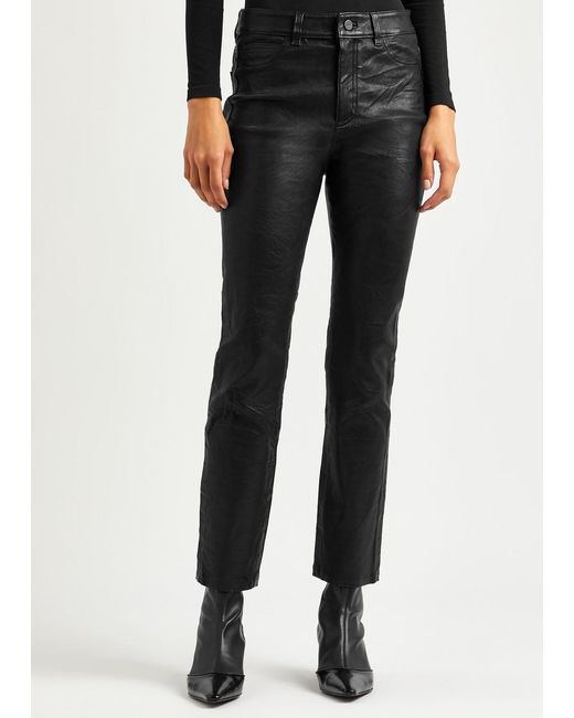 Paige leather store jeans