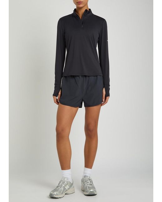 Tala Blue Ultralite Half-Zip Stretch-Jersey Gym Top